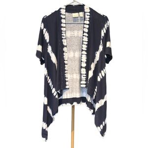 Chico's | Indigo and White Tie Dyed Cardigan